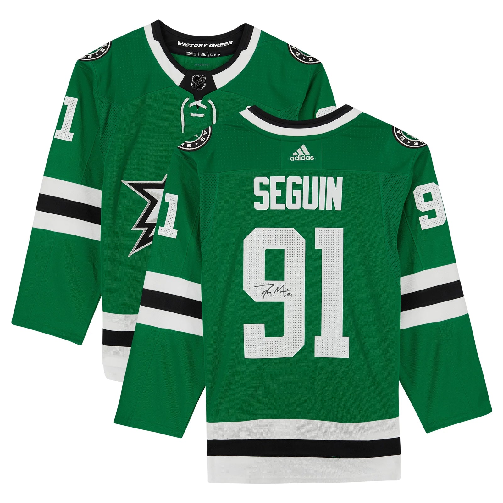 Tyler Seguin Signed Dallas Stars Green Adidas Jersey | Authenticated