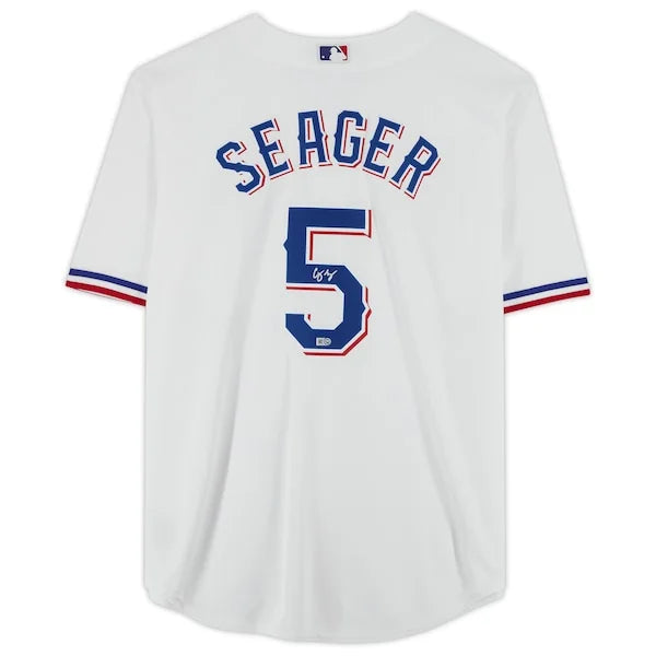 Corey Seager Signed Texas Rangers Jersey | White Nike Replica