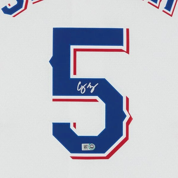 Corey Seager Signed Texas Rangers Jersey | White Nike Replica