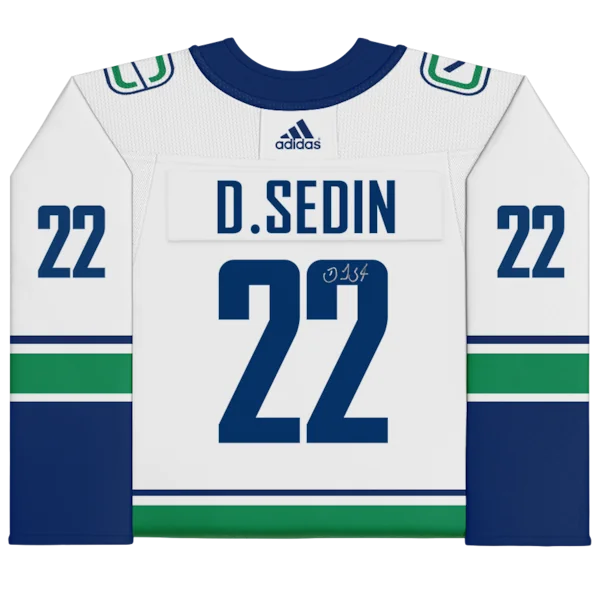 Daniel Sedin Signed Vancouver Canucks Jersey | White Adidas Authentic