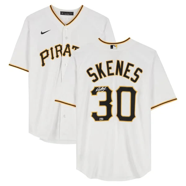 Paul Skenes Signed Pirates Jersey | White Nike Replica | WJRSYSK0020