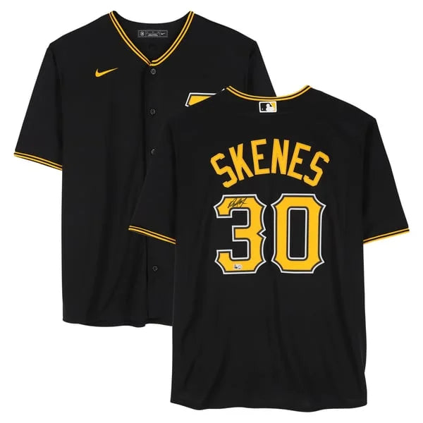 Paul Skenes Signed Pittsburgh Pirates Black Nike Jersey | MLB Authenticated | WJRSYSK0025