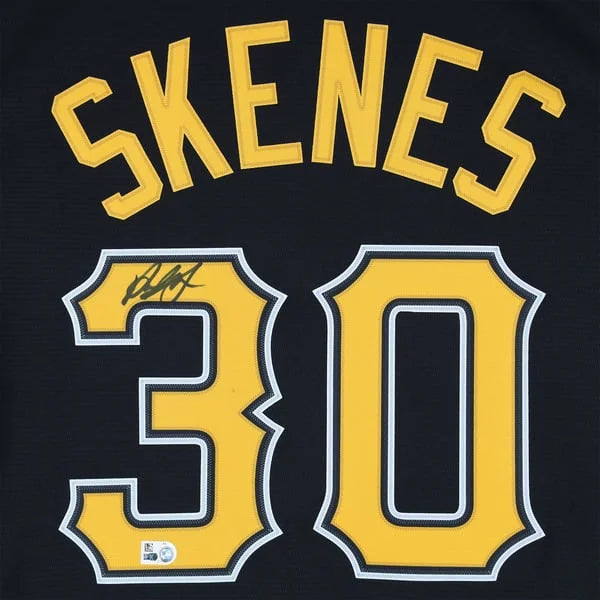 Paul Skenes Signed Pittsburgh Pirates Black Nike Jersey | MLB Authenticated | WJRSYSK0025