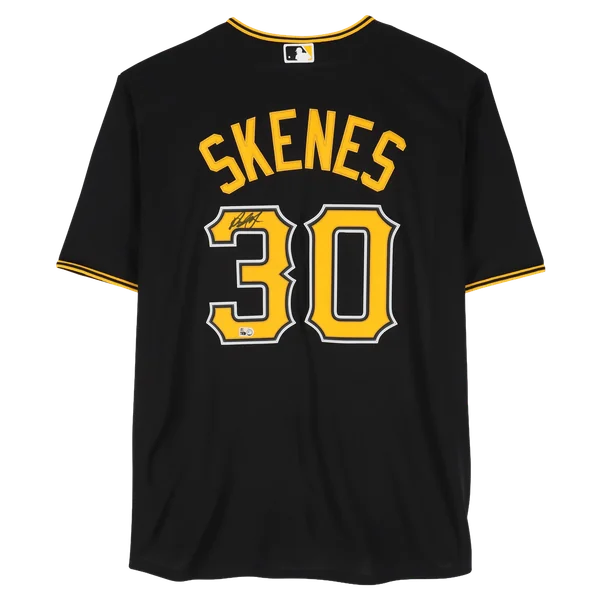 Paul Skenes Signed Pittsburgh Pirates Black Nike Jersey | MLB Authenticated | WJRSYSK0025