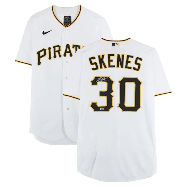 Paul Skenes Signed Pirates Jersey | MLB Authenticated White Nike | WJRSYSK0040