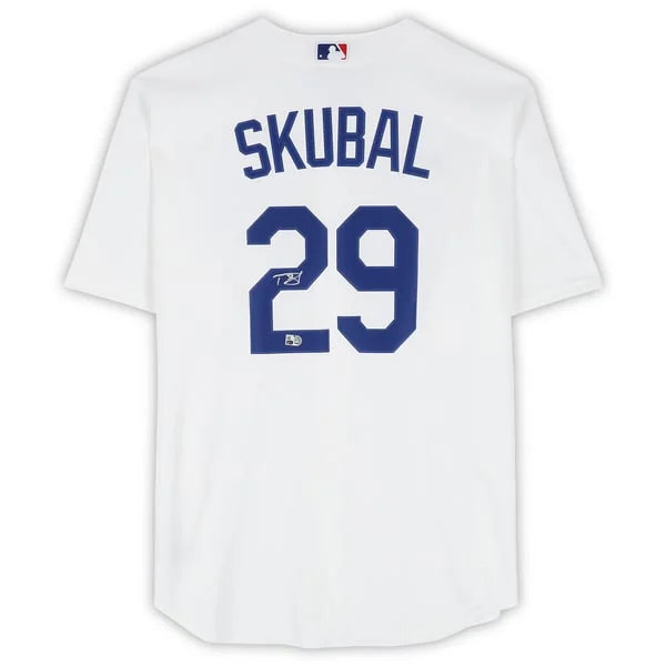 Tarik Skubal Signed Los Angeles Dodgers White Nike Jersey | MLB | WJRSYSK0076