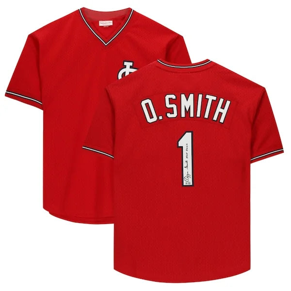 Ozzie Smith Signed St. Louis Cardinals Jersey | HOF 02 Inscription