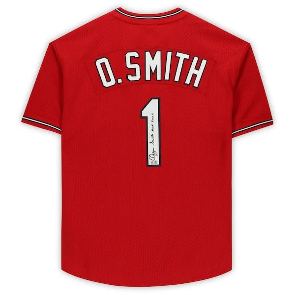 Ozzie Smith Signed St. Louis Cardinals Jersey | HOF 02 Inscription