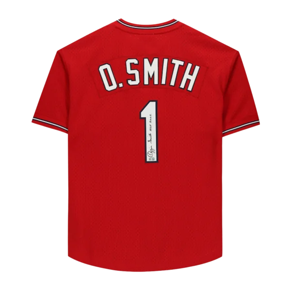 Ozzie Smith Signed St. Louis Cardinals Jersey | HOF 02 Inscription