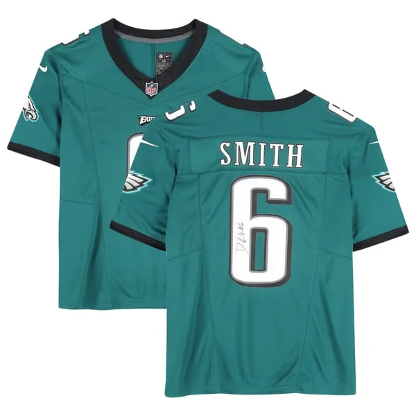 DeVonta Smith Signed Philadelphia Eagles Nike Jersey | Midnight Green | WJRSYSM0123