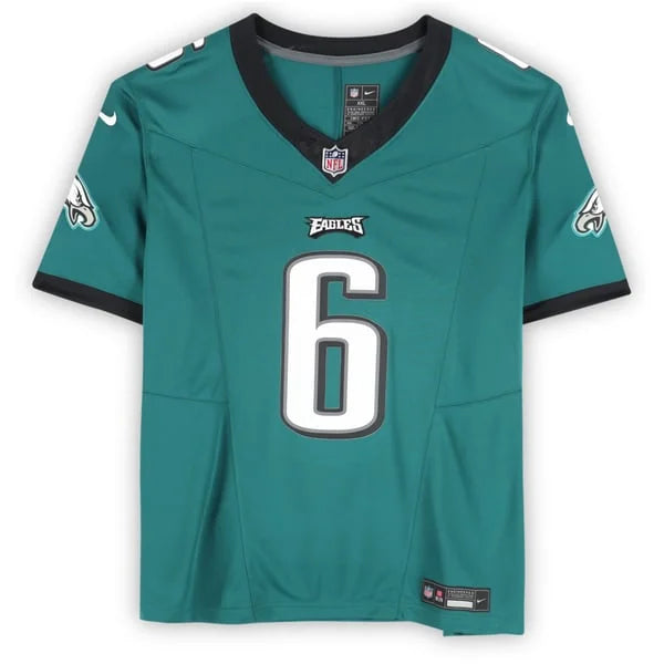 DeVonta Smith Signed Philadelphia Eagles Nike Jersey | Midnight Green | WJRSYSM0123