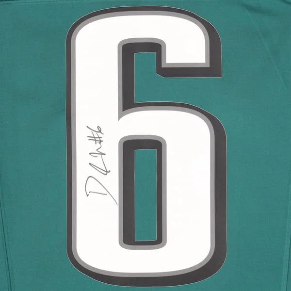 DeVonta Smith Signed Philadelphia Eagles Nike Jersey | Midnight Green | WJRSYSM0123