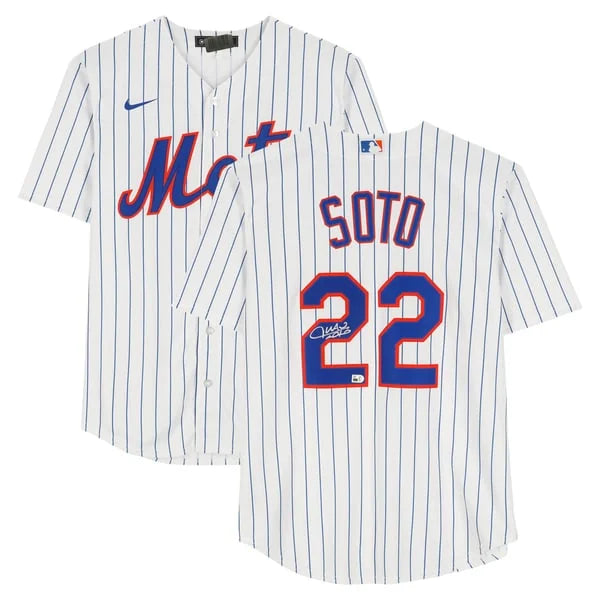 Juan Soto Signed New York Mets White Nike Jersey | MLB Authenticated | WJRSYSO0048