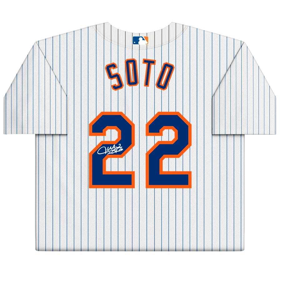 Juan Soto Signed New York Mets White Nike Jersey | MLB Authenticated | WJRSYSO0048