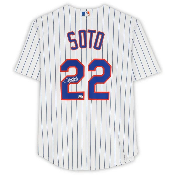 Juan Soto Signed New York Mets White Nike Jersey | MLB Authenticated | WJRSYSO0048