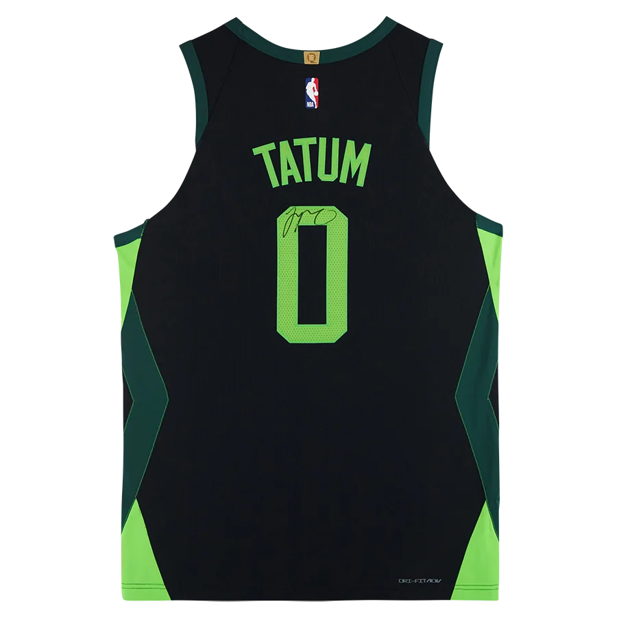 Jayson Tatum Signed Boston Celtics Black Nike 2024-25 City Edition Jersey | Authenticated