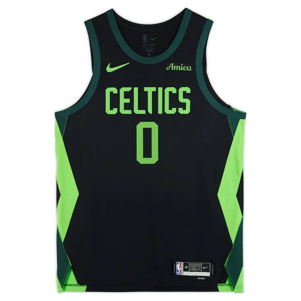 Jayson Tatum Signed Boston Celtics Black Nike 2024-25 City Edition Jersey | Authenticated