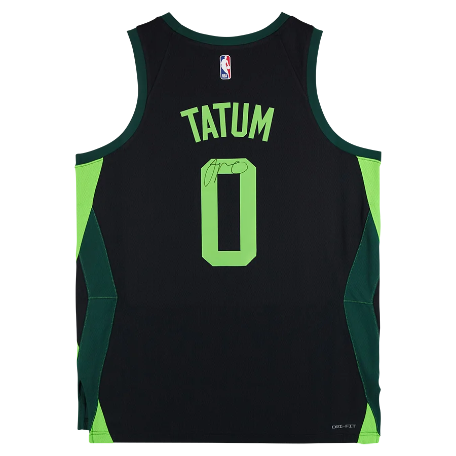 Jayson Tatum Signed Boston Celtics Black Nike 2024-25 City Edition Jersey | Authenticated