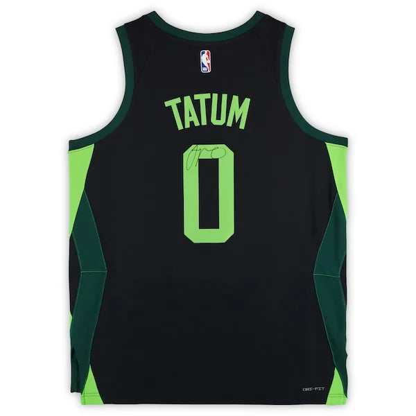 Jayson Tatum Signed Boston Celtics Black Nike 2024-25 City Edition Jersey | Authenticated