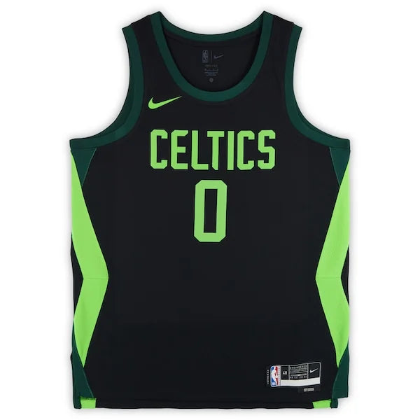 Jayson Tatum Signed Boston Celtics Black Nike 2024-25 City Edition Jersey | Authenticated