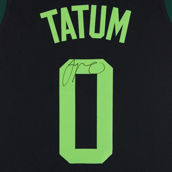 Jayson Tatum Signed Boston Celtics Black Nike 2024-25 City Edition Jersey | Authenticated