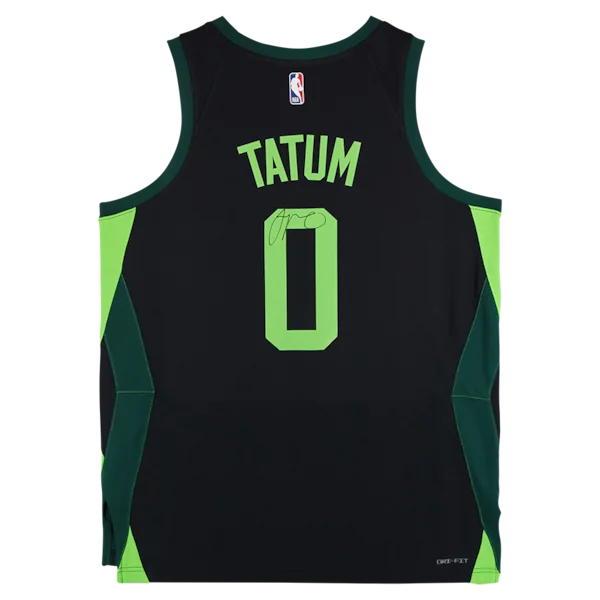 Jayson Tatum Signed Boston Celtics Black Nike 2024-25 City Edition Jersey | Authenticated