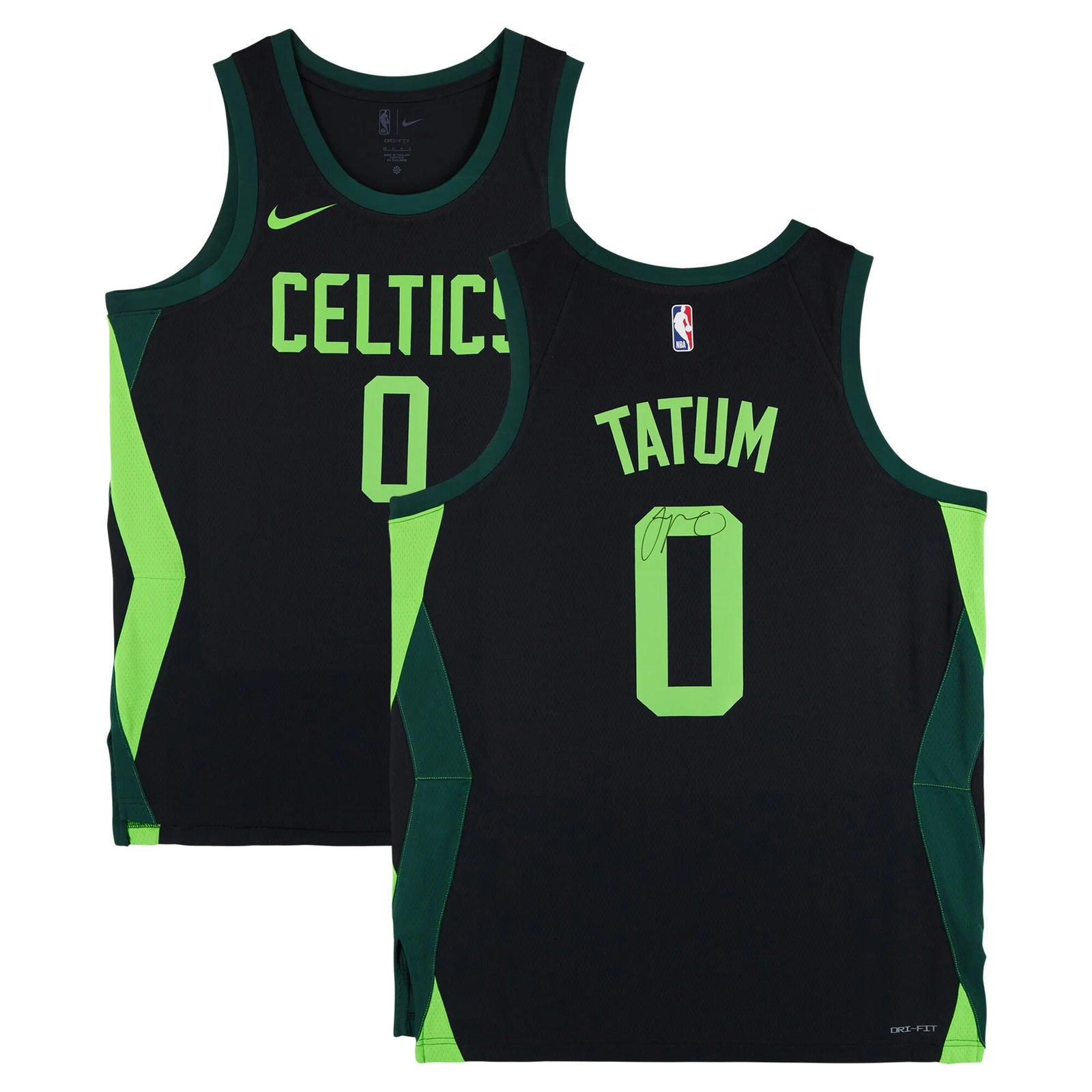 Jayson Tatum Signed Boston Celtics Black Nike 2024-25 City Edition Jersey | Authenticated