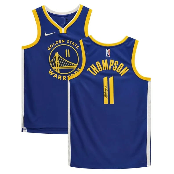 Klay Thompson Signed Golden State Warriors Jersey | 2021-2022 Nike Swingman | WJRSYTH0128