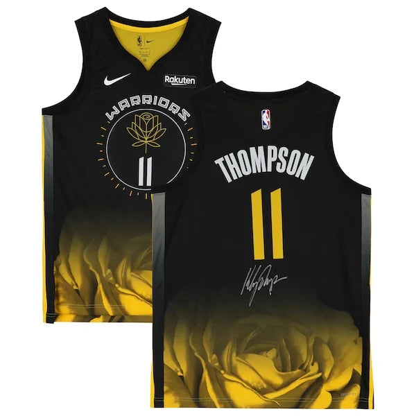 Klay Thompson Signed Warriors Black City Edition Jersey | 2022-2023