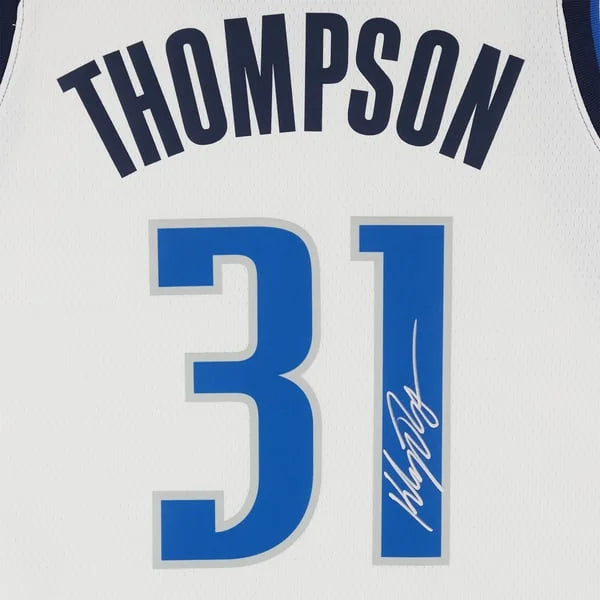Klay Thompson Signed Dallas Mavericks Jersey | White Nike Association | WJRSYTH0215