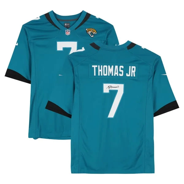 Brian Thomas Jr. Signed Jacksonville Jaguars Teal Nike Jersey | WJRSYTH0230