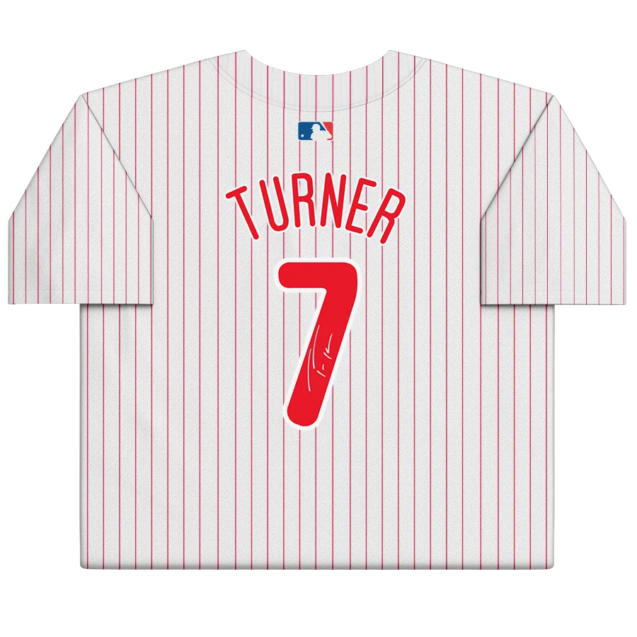Trea Turner Signed Philadelphia Phillies White Nike Jersey | MLB | WJRSYTU0032
