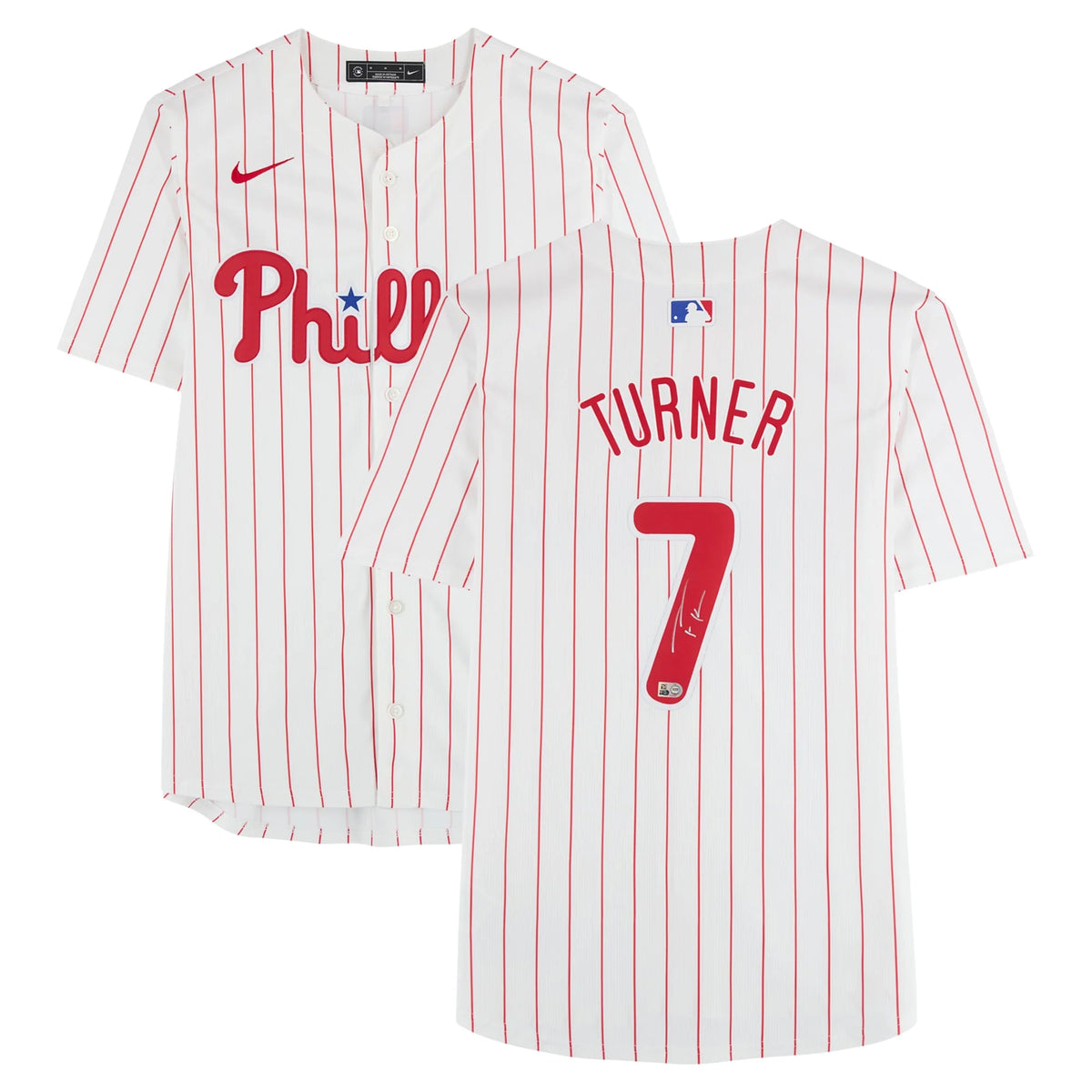 Trea Turner Signed Philadelphia Phillies White Nike Jersey | MLB | WJRSYTU0032