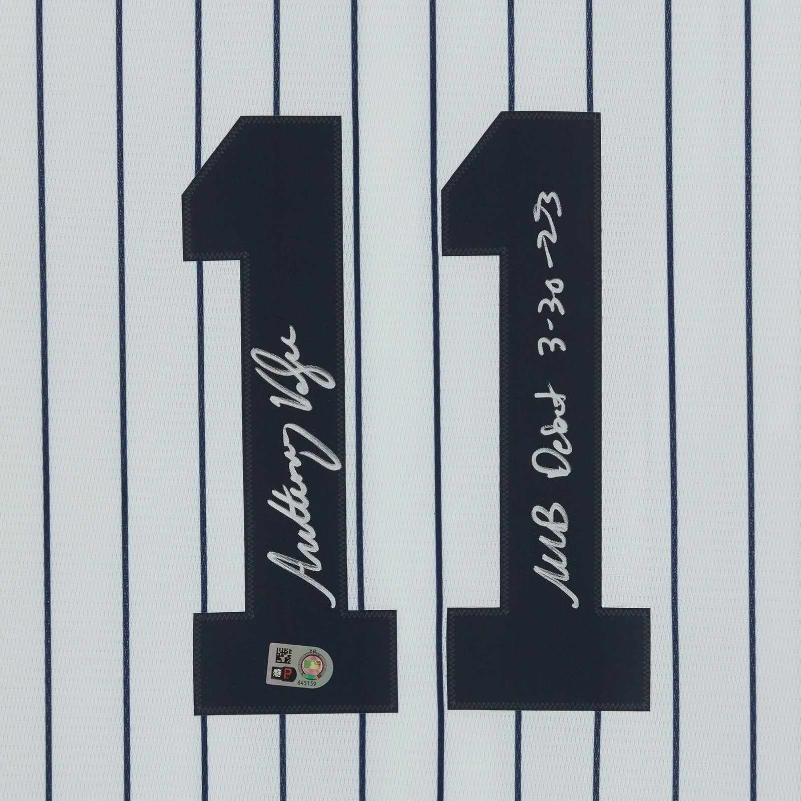 Anthony Volpe Signed Yankees Jersey | MLB Debut 3-30-23 Inscription
