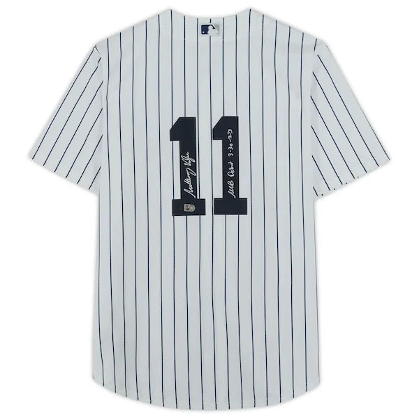 Anthony Volpe Signed Yankees Jersey | MLB Debut 3-30-23 Inscription