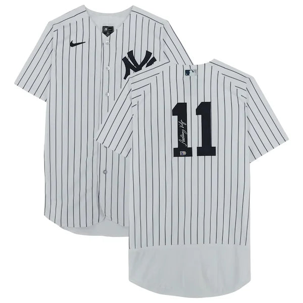 Anthony Volpe Signed New York Yankees White Jersey | MLB Authenticated