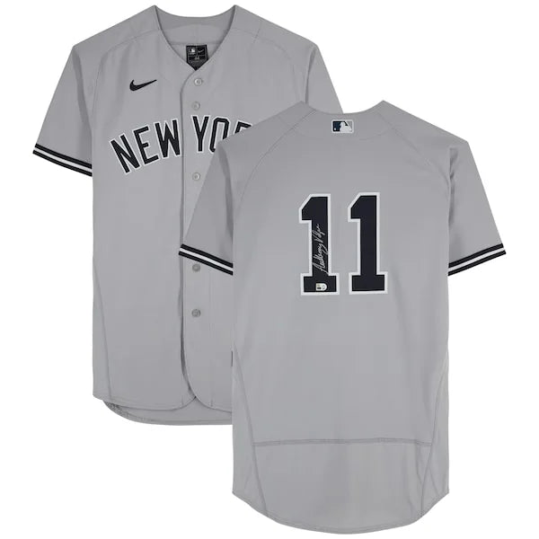 Anthony Volpe Signed Yankees Gray Nike Jersey | Authenticated