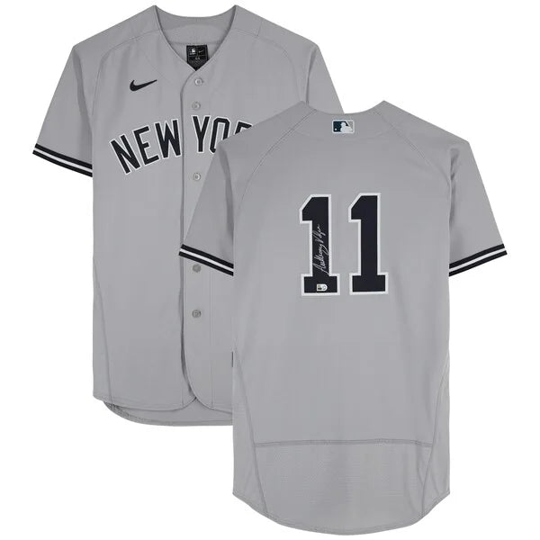 Anthony Volpe Signed Yankees Gray Nike Jersey | Authenticated