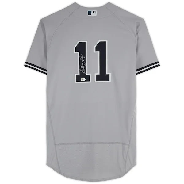 Anthony Volpe Signed Yankees Gray Nike Jersey | Authenticated