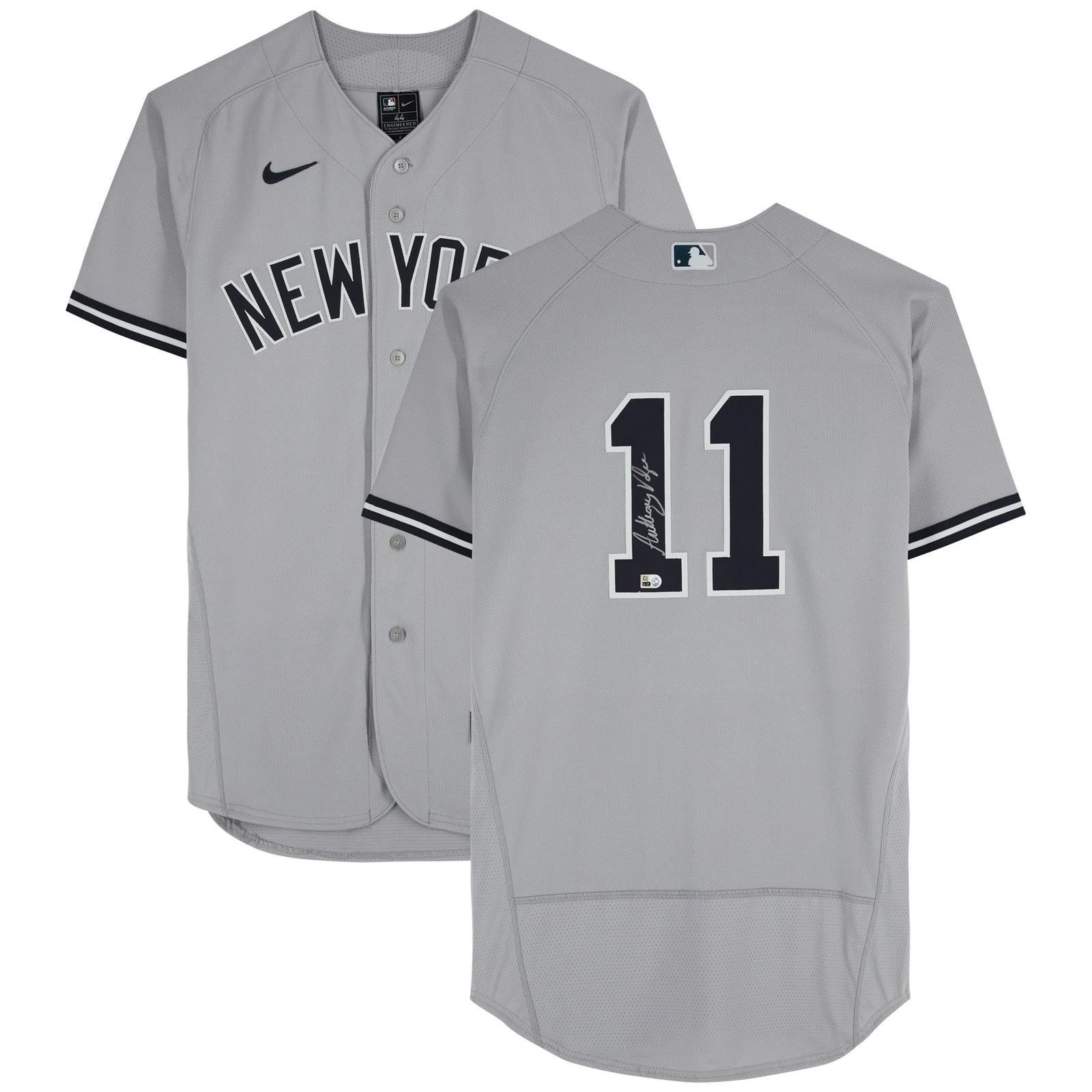 Anthony Volpe Signed Yankees Gray Nike Jersey | Authenticated