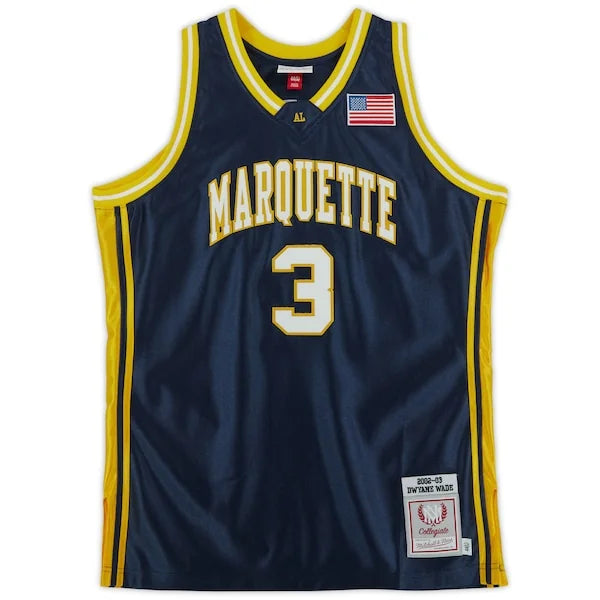 Dwyane Wade Signed Marquette Golden Eagles Jersey | Mitchell & Ness 2002