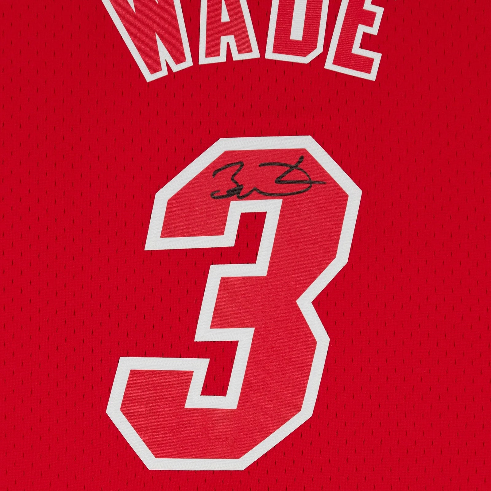 Dwyane Wade Signed Miami Heat Red Jersey | 2012 Christmas Day Mitchell & Ness