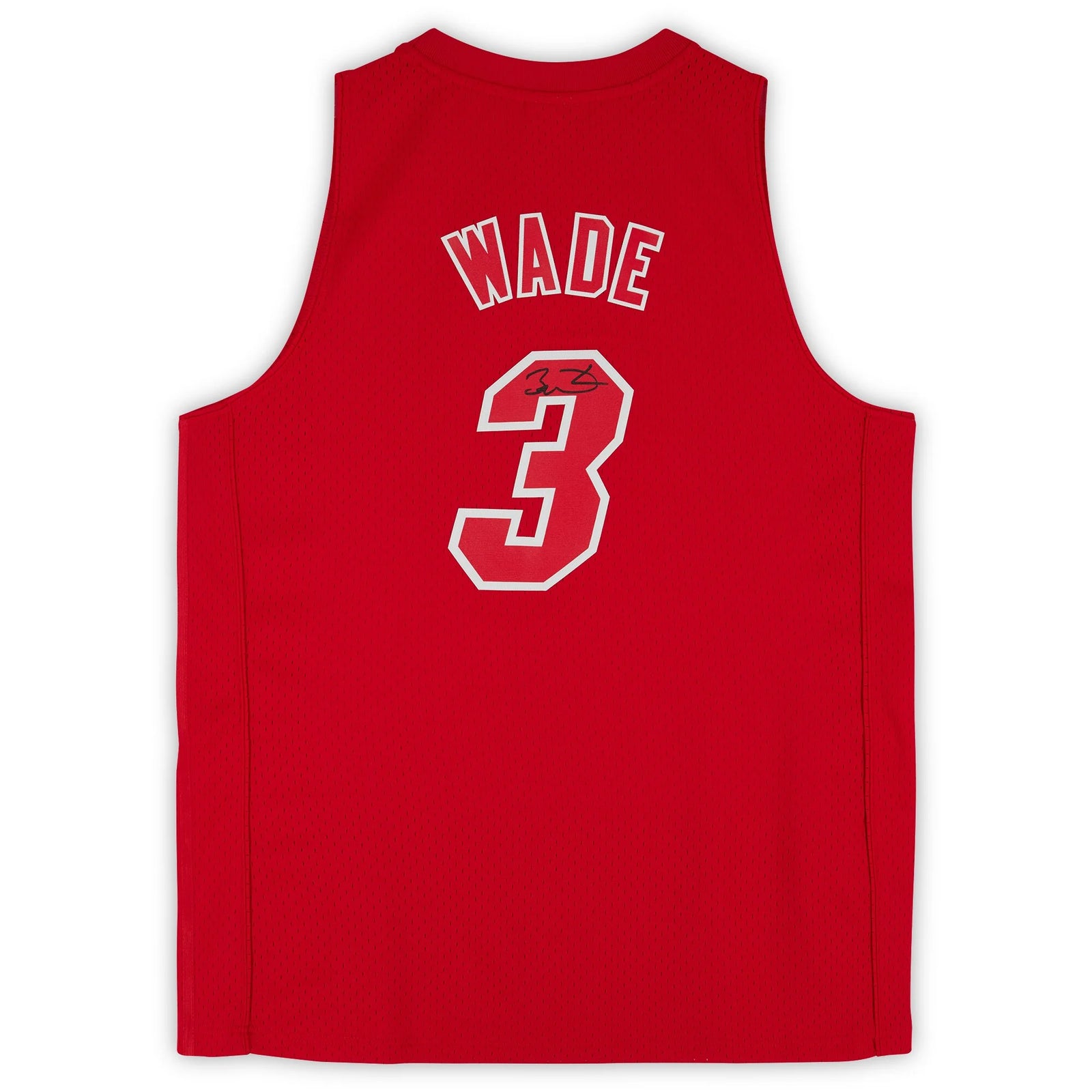 Dwyane Wade Signed Miami Heat Red Jersey | 2012 Christmas Day Mitchell & Ness