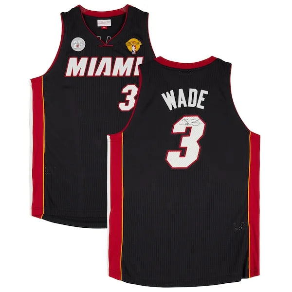Dwyane Wade Signed Miami Heat Jersey | 2012-2013 Mitchell & Ness with NBA Finals Patch