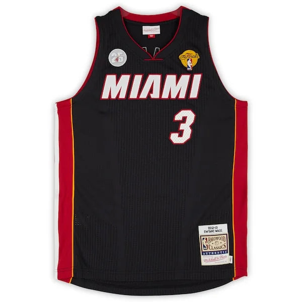 Dwyane Wade Signed Miami Heat Jersey | 2012-2013 Mitchell & Ness with NBA Finals Patch