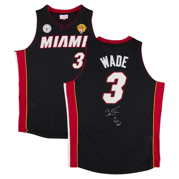 2012-13 Dwyane Wade Signed Miami Heat Jersey | 06 Finals MVP Inscription