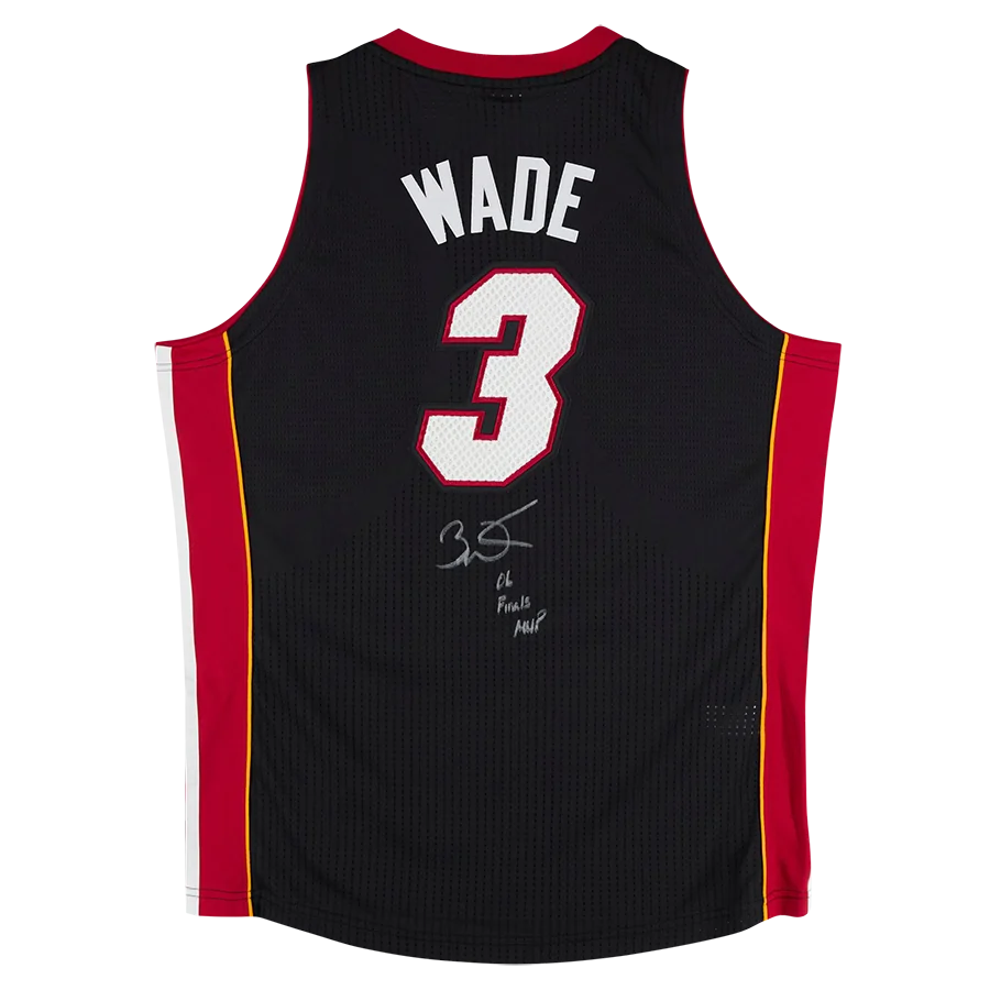 2012-13 Dwyane Wade Signed Miami Heat Jersey | 06 Finals MVP Inscription