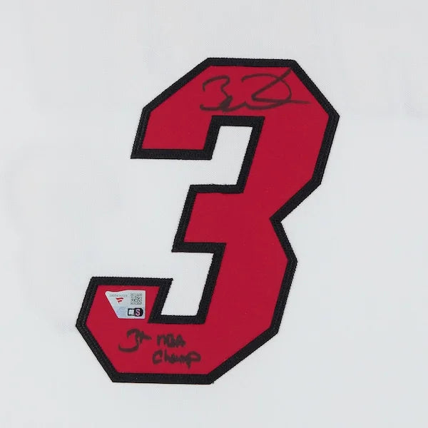 Dwyane Wade Signed Miami Heat Jersey | 2005 Finals White Mitchell & Ness