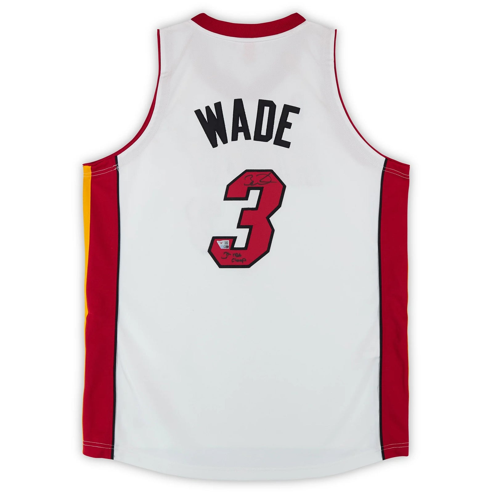 Dwyane Wade Signed Miami Heat Jersey | 2005 Finals White Mitchell & Ness