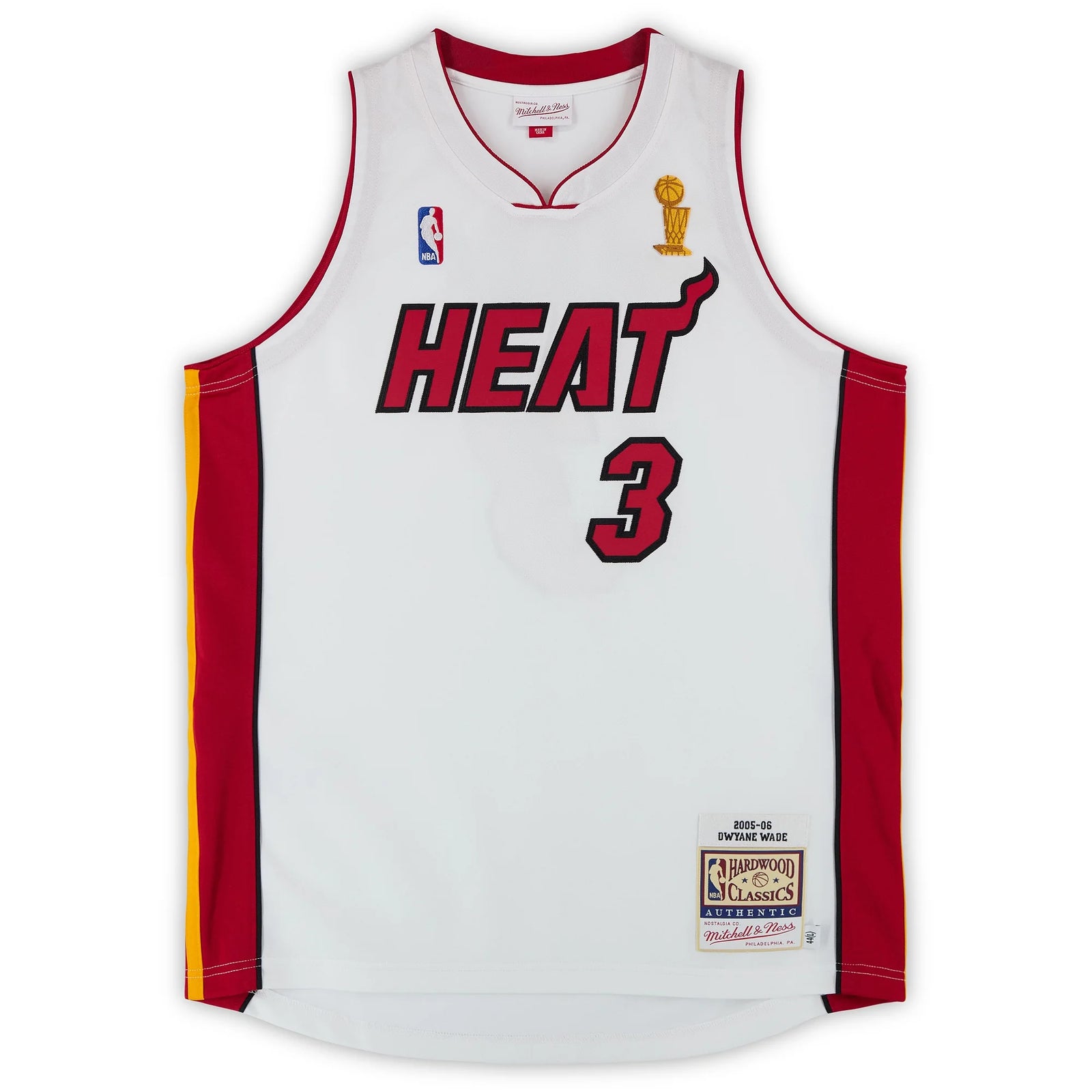 Dwyane Wade Signed Miami Heat Jersey | 2005 Finals White Mitchell & Ness